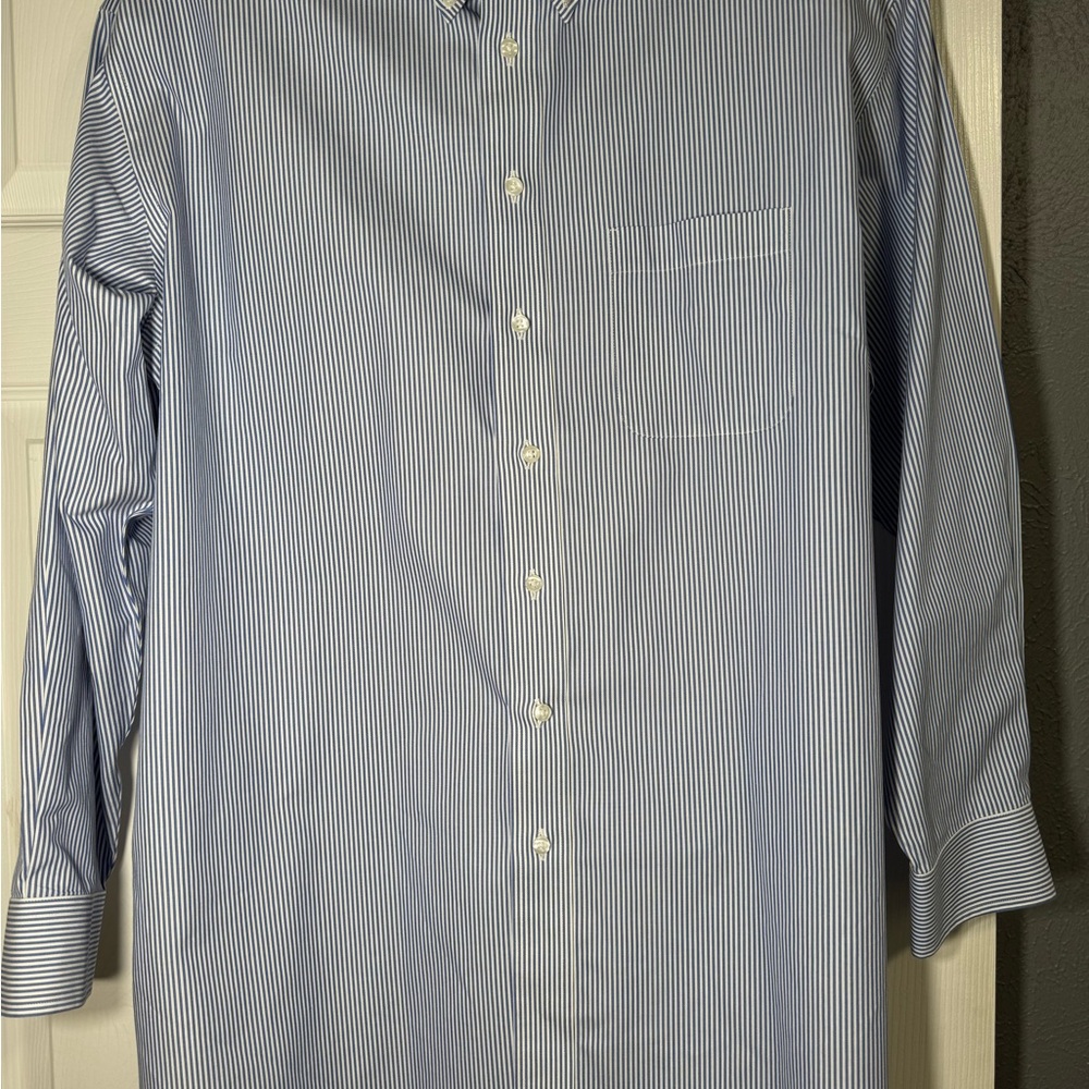 Classic Blue Striped Men's Shirt